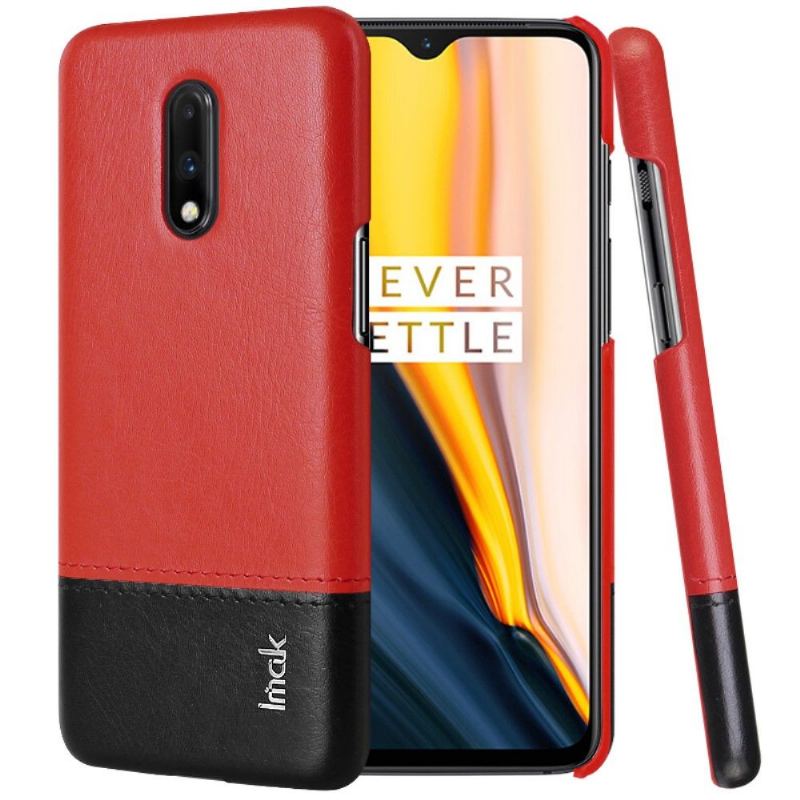 Skal För OnePlus 7 Fallskydd Imak Bicolor Konstläder