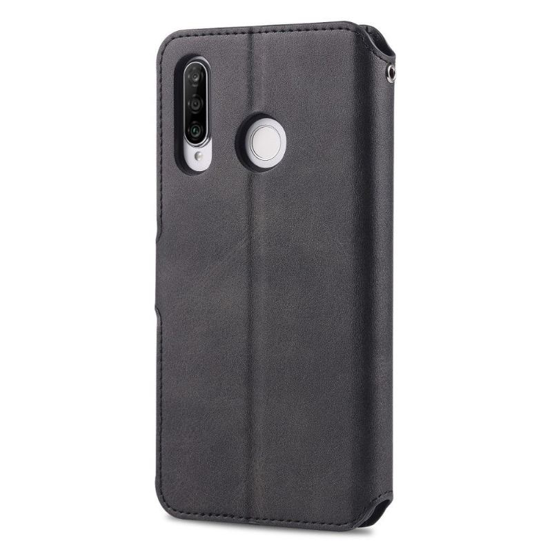 Fodral Case För Huawei P30 Lite Fallskydd Folio-fodral Korthållare I Konstläder Folio