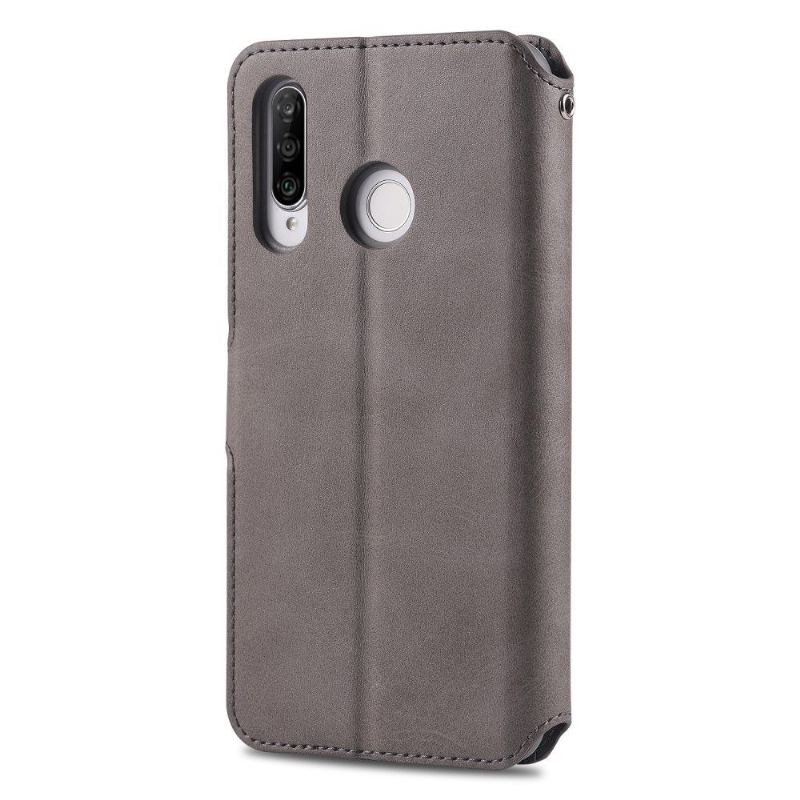 Fodral Case För Huawei P30 Lite Fallskydd Folio-fodral Korthållare I Konstläder Folio