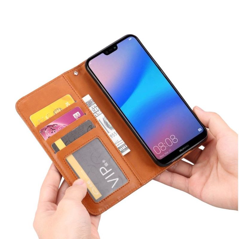 Fodral För Huawei P30 Lite Stand Case Läderkorthållare