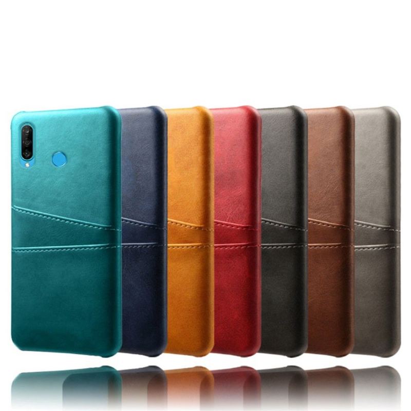 Mobilskal För Huawei P30 Lite Melody Leather Effekt Korthållare