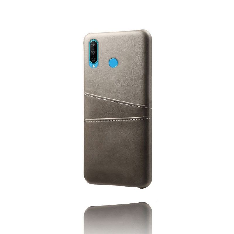 Mobilskal För Huawei P30 Lite Melody Leather Effekt Korthållare