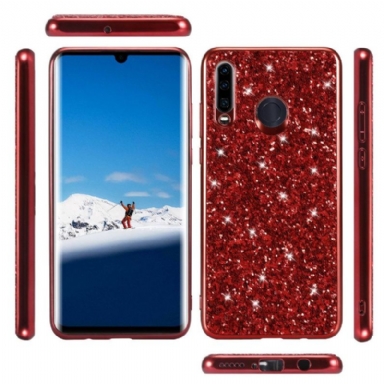 Skal För Huawei P30 Lite Hemming Glittrande Rhinestone Glamour