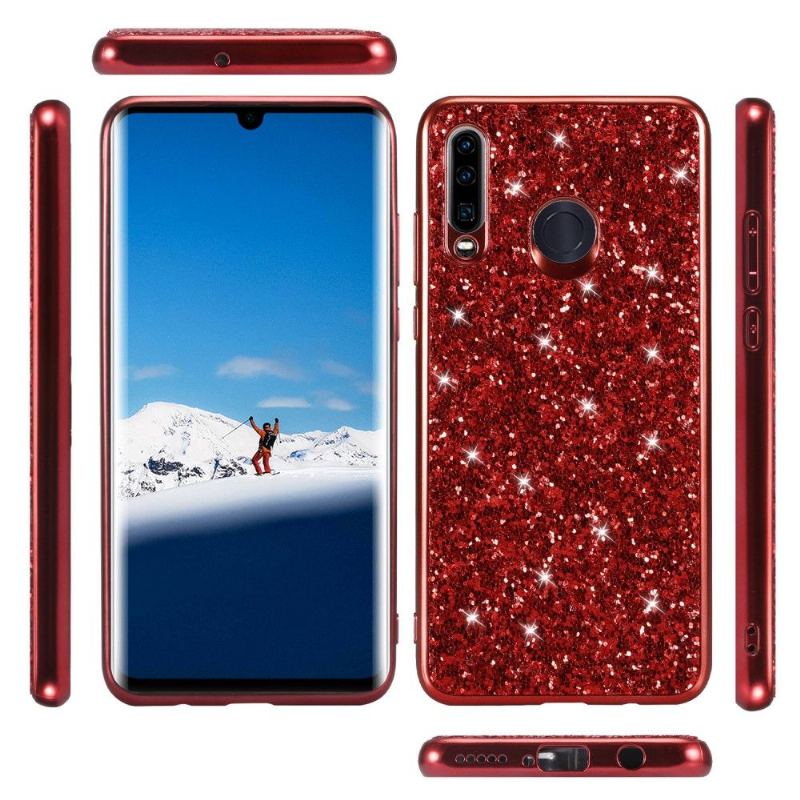 Skal För Huawei P30 Lite Hemming Glittrande Rhinestone Glamour