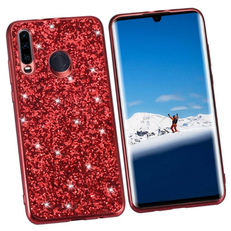 Skal För Huawei P30 Lite Hemming Glittrande Rhinestone Glamour