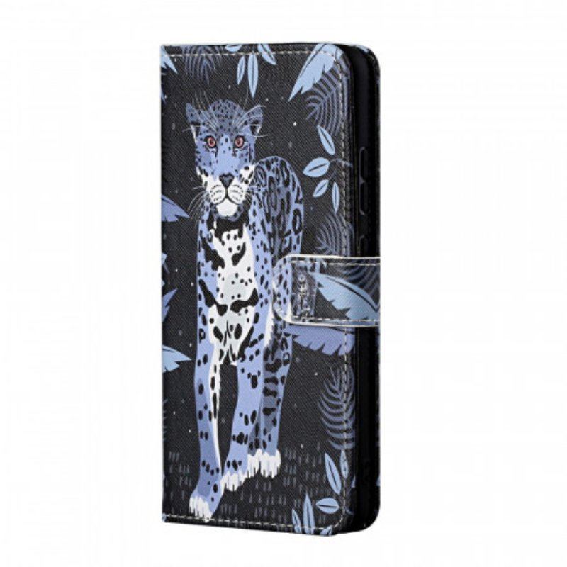 Fodral Samsung Galaxy A13 5G / A04s Med Kedjar Strappy Leopard