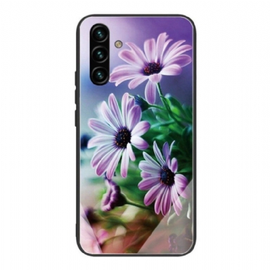 Mobilskal Samsung Galaxy A13 5G / A04s Härdat Glas Blommor