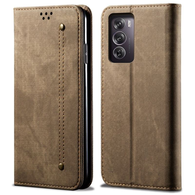 Folio-fodral Oppo Reno 12 5g Telefonfodral Jeanstyg