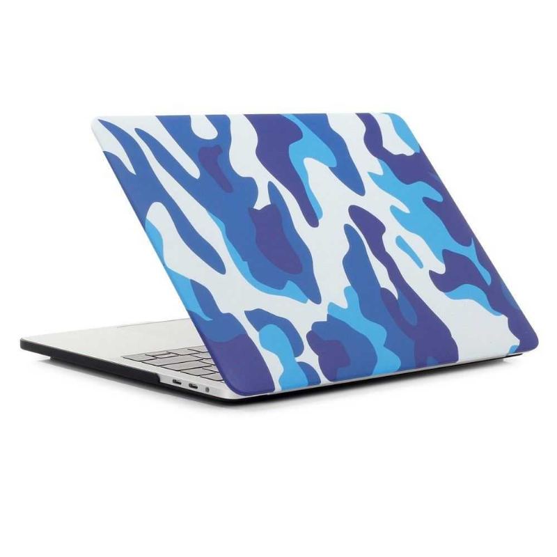 Macbook Pro 13 Fodral / Touch Bar Military Camouflage - Blå