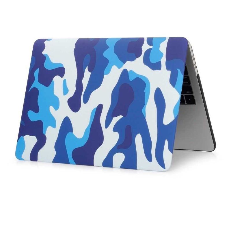 Macbook Pro 13 Fodral / Touch Bar Military Camouflage - Blå