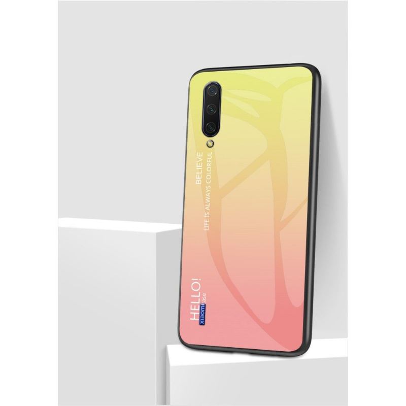 Skal För Xiaomi Mi A3 Färggradient Glasbaksida