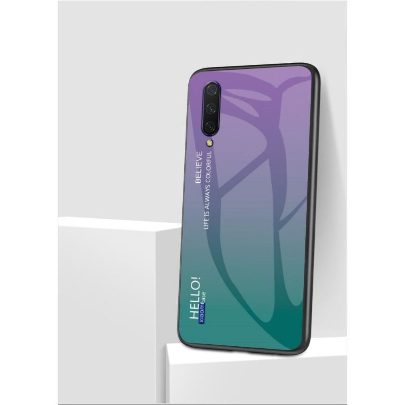 Skal För Xiaomi Mi A3 Färggradient Glasbaksida