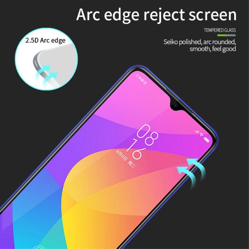 Xiaomi Mi A3 - Skärmskydd Av Härdat Glas I Full Storlek - Svart