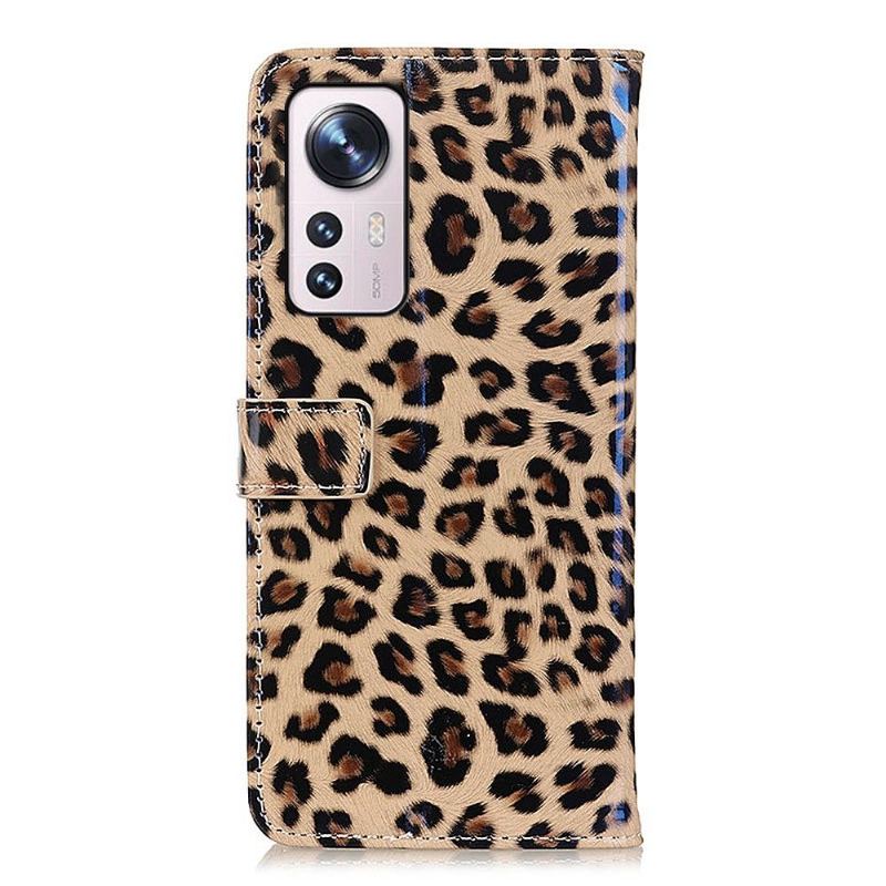 Fodral För Xiaomi 12 Pro Leopardstil I Konstläder