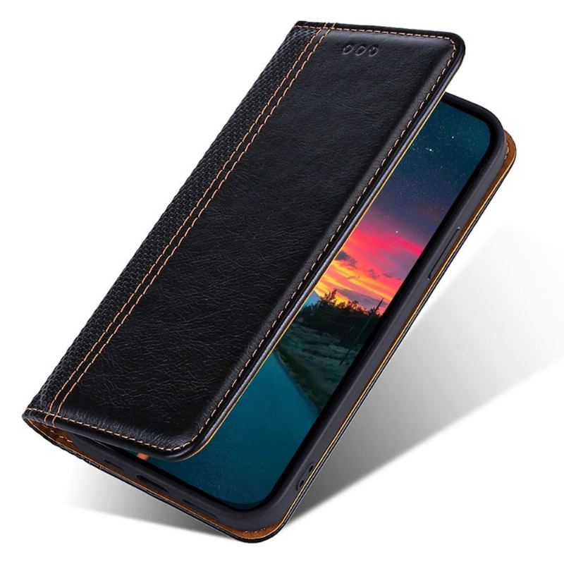 Folio-fodral För Xiaomi 12 Pro Fallskydd Läderfodral Flip Folio-sömmar