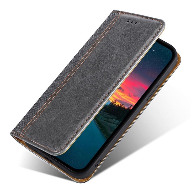 Folio-fodral För Xiaomi 12 Pro Fallskydd Läderfodral Flip Folio-sömmar