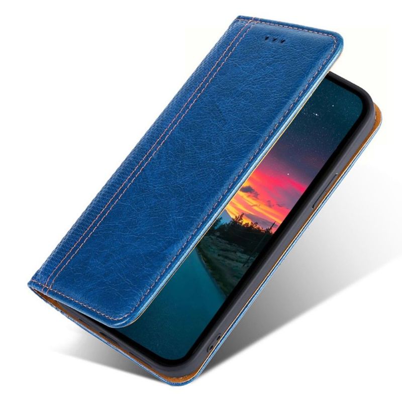 Folio-fodral För Xiaomi 12 Pro Fallskydd Läderfodral Flip Folio-sömmar