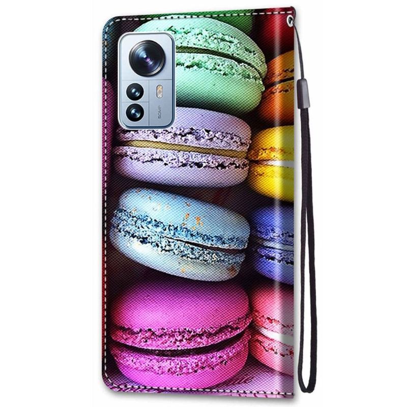 Folio-fodral För Xiaomi 12 Pro Macarons