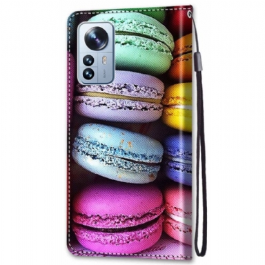 Folio-fodral För Xiaomi 12 Pro Macarons