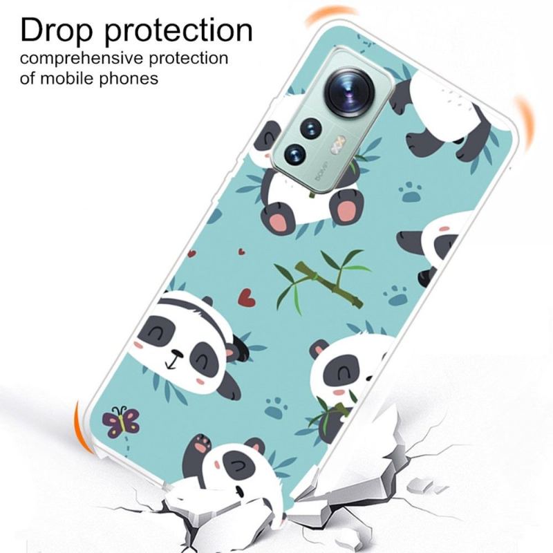 Mobilskal För Xiaomi 12 Pro Pandas