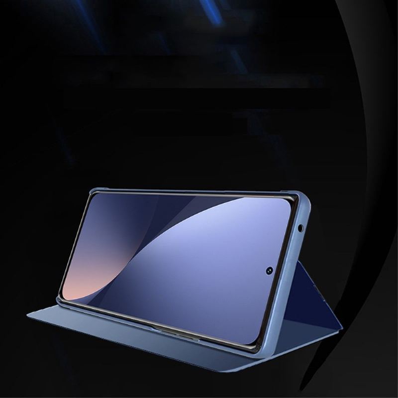 Skal För Xiaomi 12 Pro Fallskydd Folio-fodral Spegeleffekt