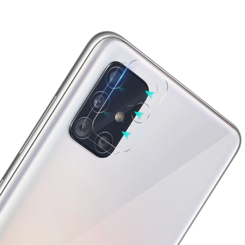 2 Härdat Glas För Samsung Galaxy A51-Objektiv