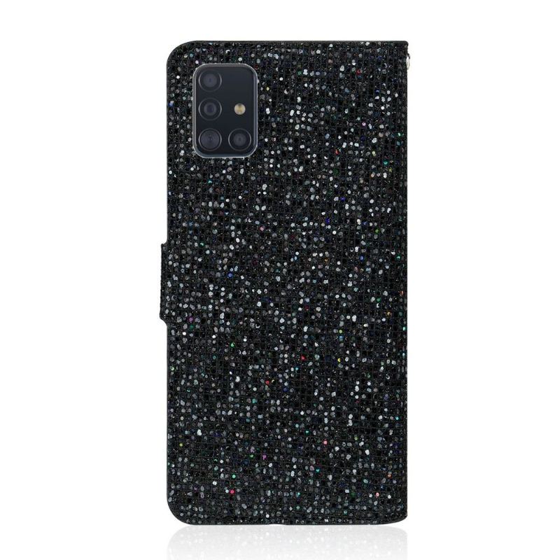 Fodral För Samsung Galaxy A51 Bedrijf Glitterkorthållare