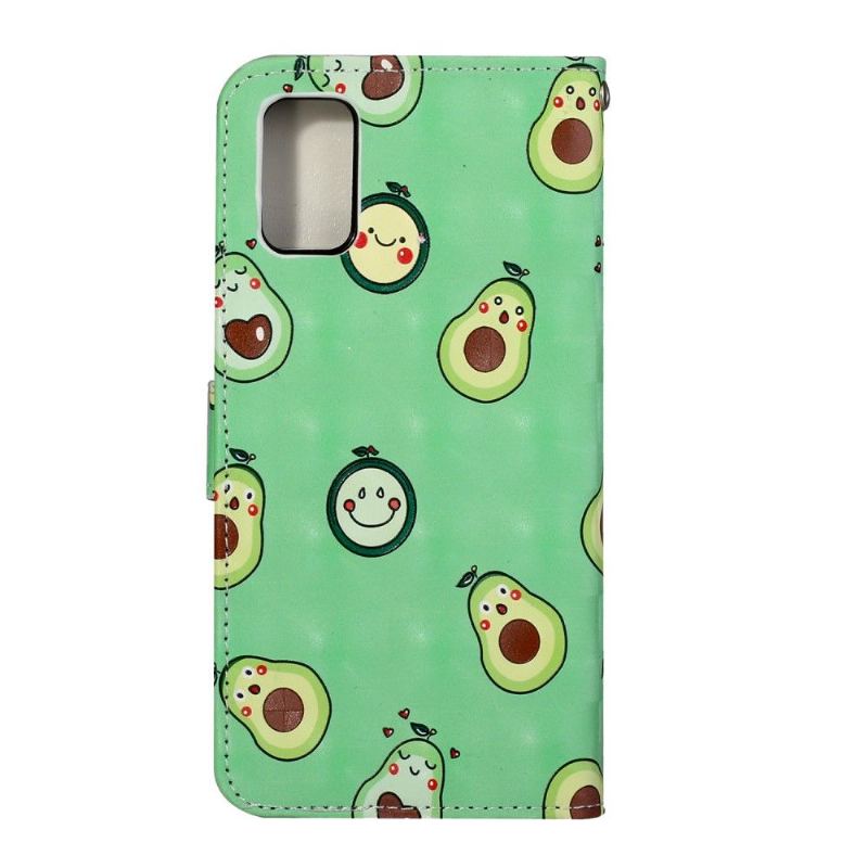 Fodral För Samsung Galaxy A51 Kawaii Avocado