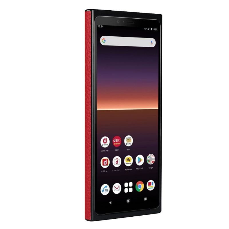 Skal För Sony Xperia 10 II Lädereffekt Med Rem