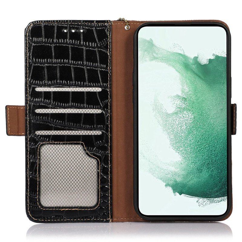 Fodral Huawei Mate 50 Pro Crocodile Style Rfid