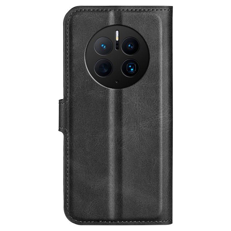 Fodral Huawei Mate 50 Pro Faux Leather Design Plus