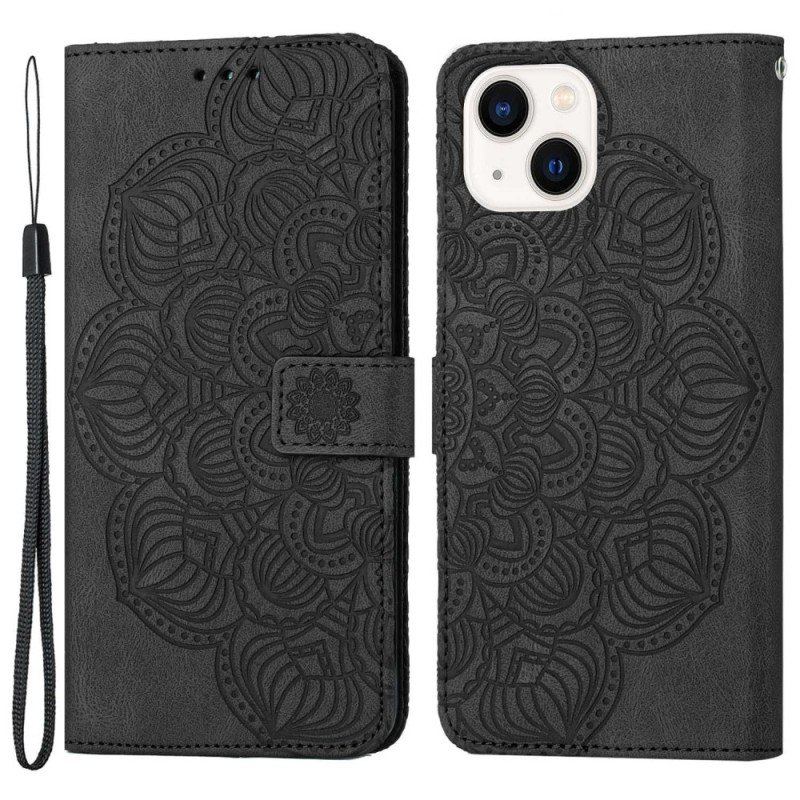 Fodral iPhone 14 Med Kedjar Strappy Mandala