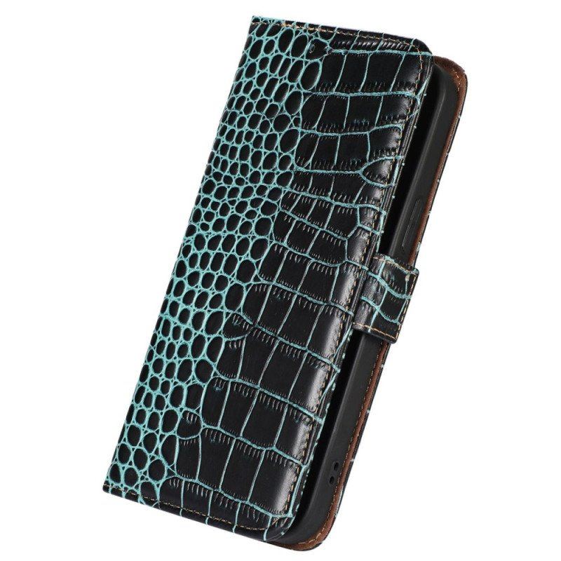 Fodral iPhone 14 Pro Max Crocodile Style Rfid