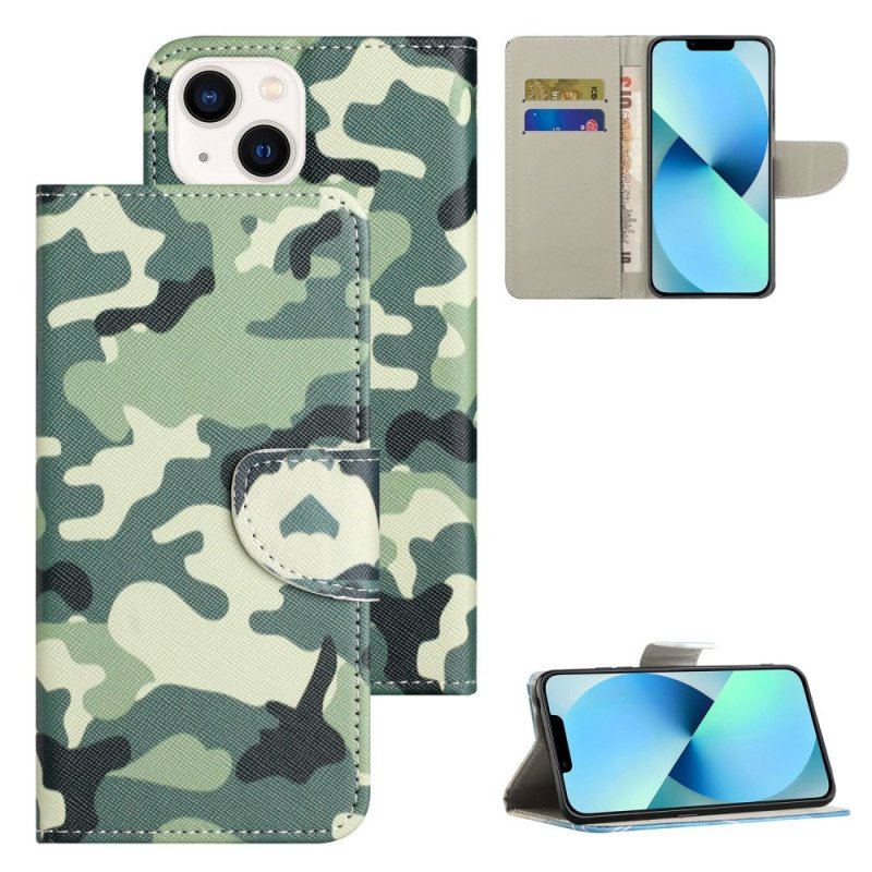 Fodral iPhone 15 Plus Militärt Kamouflage