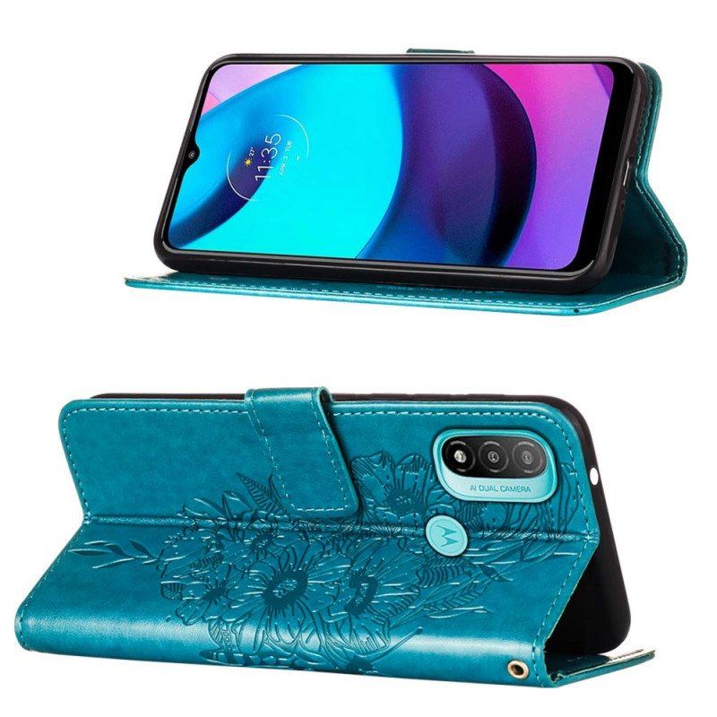 Fodral Moto E40 / E30 / E20 Fjärilsdesign