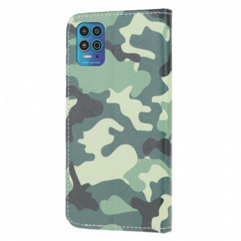 Fodral Moto G100 Militärt Kamouflage