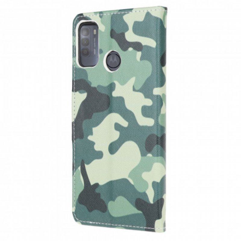 Fodral Moto G50 Militärt Kamouflage