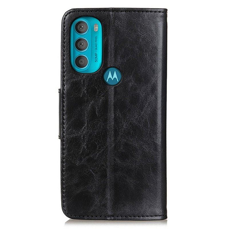 Fodral Moto G71 5G Folio-fodral Dubbelsidig Magnetisk Flik