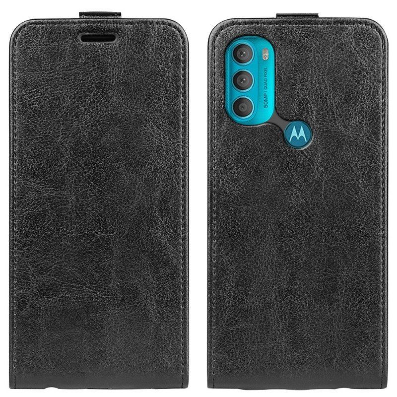 Fodral Moto G71 5G Folio-fodral Vikbar Retro