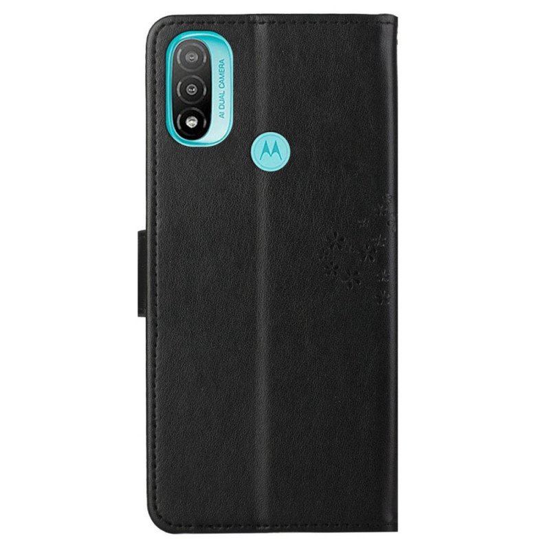 Fodral Moto G71 5G Med Kedjar Stringträd Och Ugglor