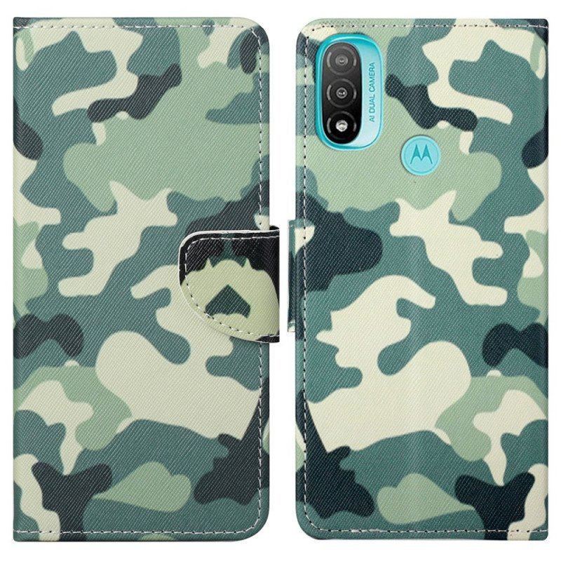 Fodral Moto G71 5G Militärt Kamouflage