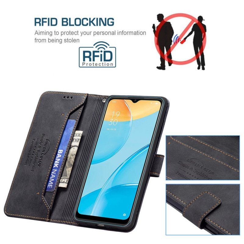 Fodral Oppo A15 Rfid Binfen Färg