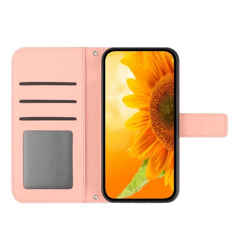 Fodral Oppo Reno 8 Lite Solros Axelrem