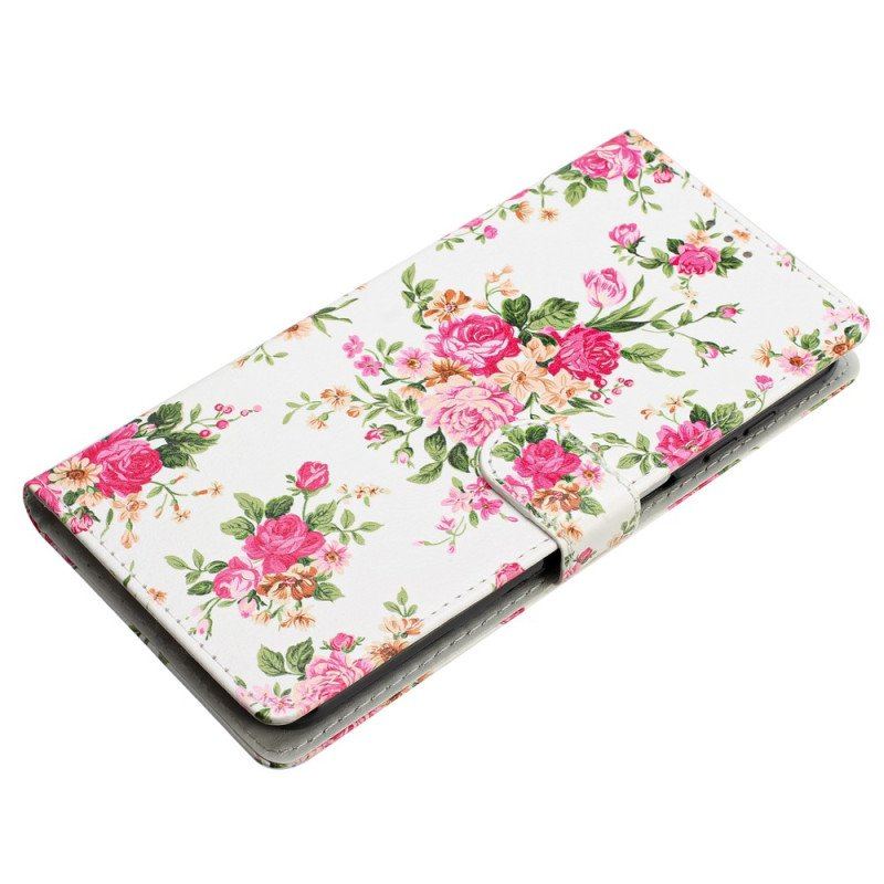 Fodral Oppo Reno 8 Med Kedjar Rem Liberty Flowers