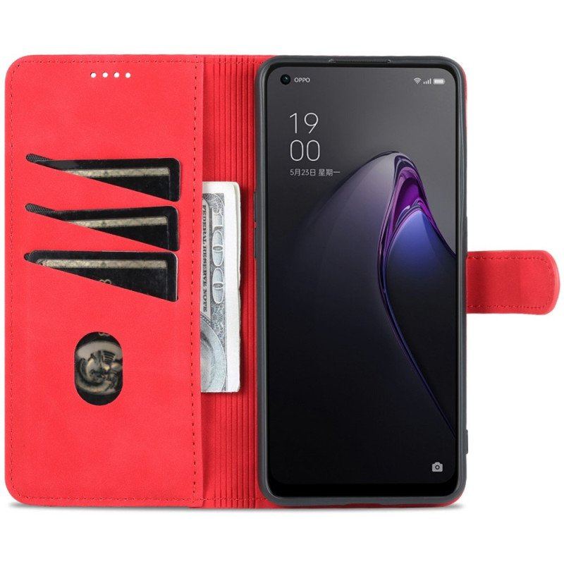 Fodral Oppo Reno 8 Pro Azns Läder Styling