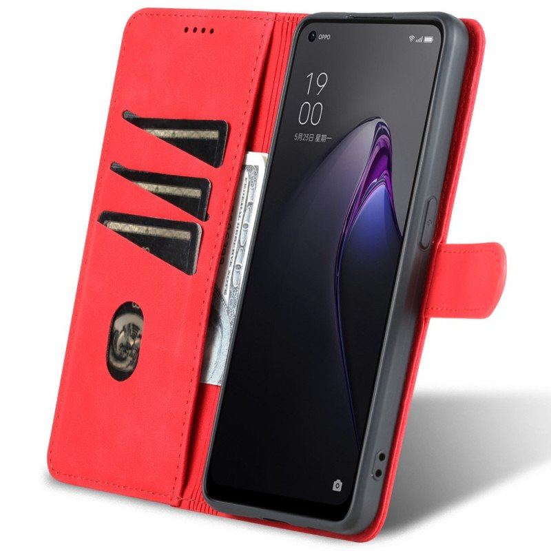 Fodral Oppo Reno 8 Pro Azns Läder Styling