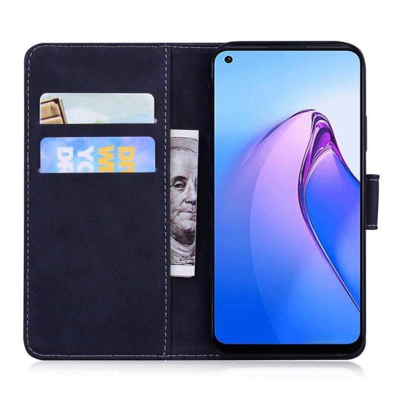 Fodral Oppo Reno 8 Pro Tigers Fotavtryck