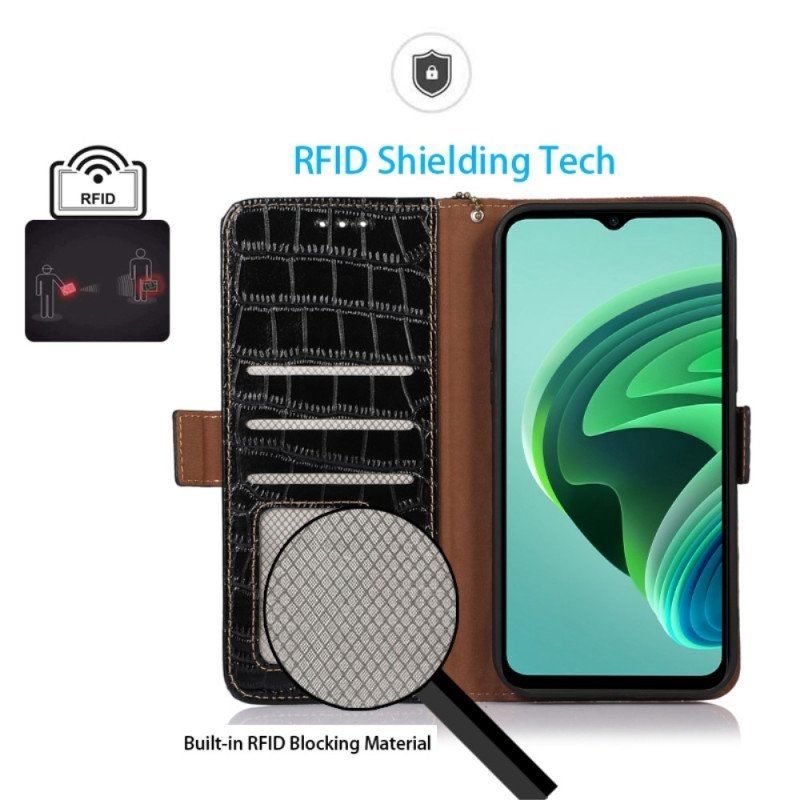 Fodral Poco X5 Pro 5G Crocodile Style Rfid