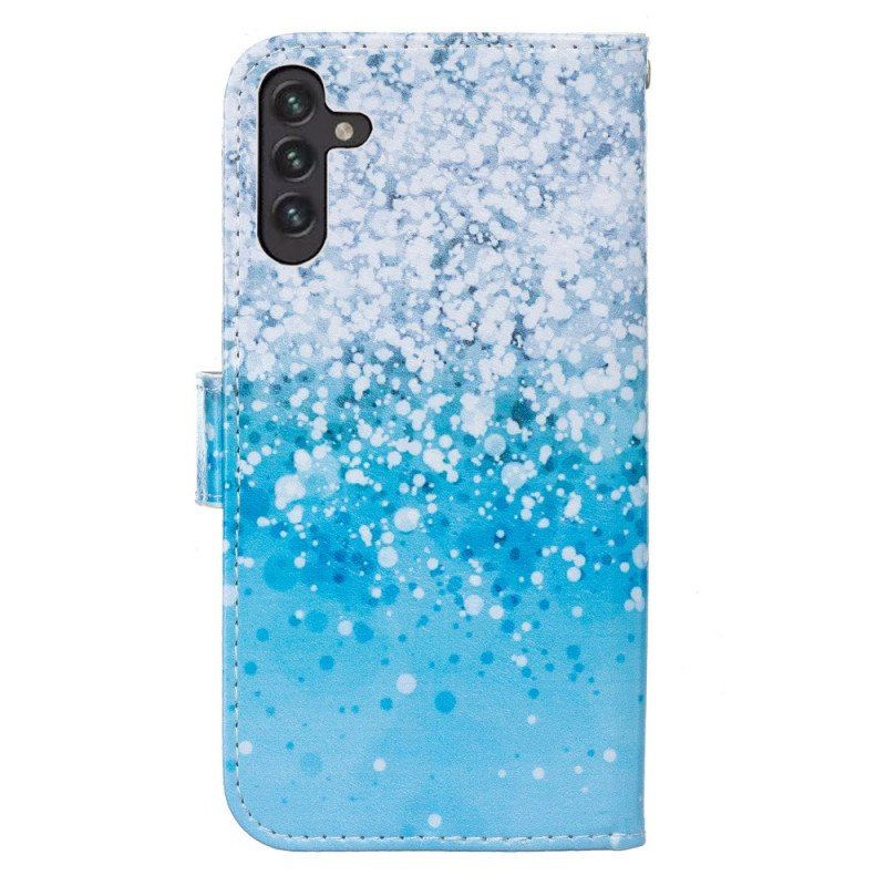 Fodral Samsung Galaxy A13 5G / A04s Blå Glittergradient