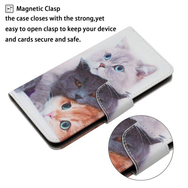 Fodral Samsung Galaxy A13 Tales Of Cats With Lanyard